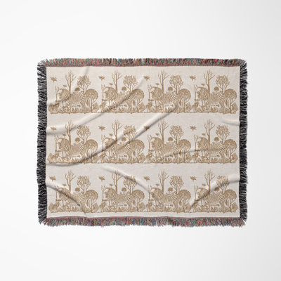Jeté en mélange de coton Zia Zebra