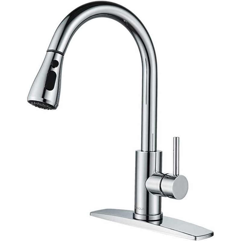 AlenArtWater Pull Down Kitchen Faucet, Brushed Nickel
