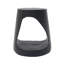 Table d'appoint ronde noire Hollow