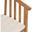 Ensemble repas d'extérieur 6 places en bois d'acacia avec coussins