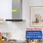 Russell Hobbs Rhgch603ss 60cm T Shape Cooker Hood - Stainless Steel