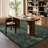 Vintage Floral Washable 5X7 Green Indoor Area Rugs for Living Room Bedroom, Boho Non-Slip Forest Carpet Rug for Entryway-2069484830
