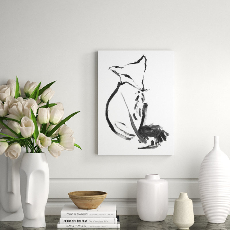 Leaning Fox I Print by Fern Cassidy, Image Brush Gel, 22" H x 16" W
