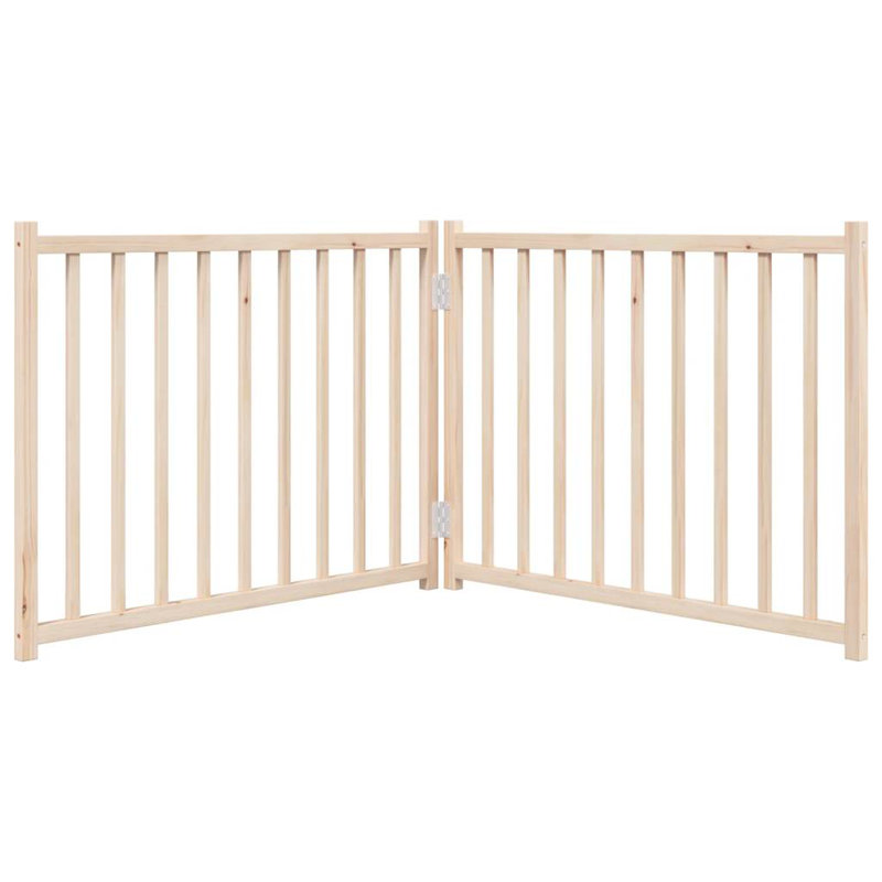 Soma Solid Wood Dog House Door, Beige, 60cm H x 160cm W x 2cm D