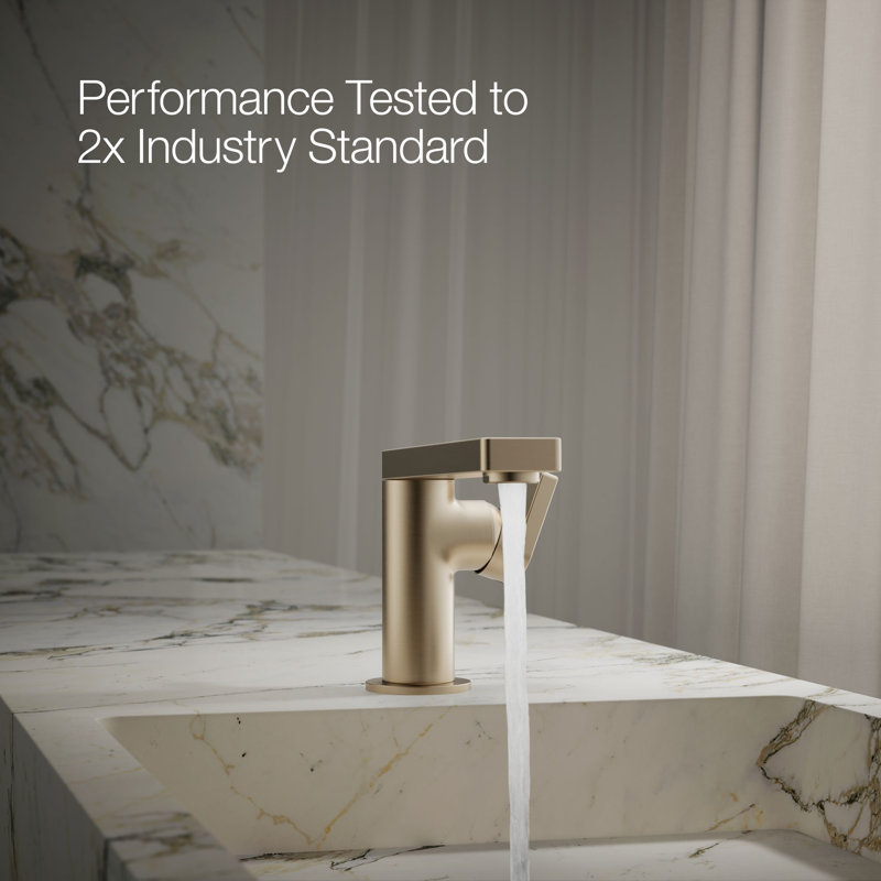 Composed® Single-Handle Bathroom Faucet with Drain Assembly, Vibrant Brushed Bronze