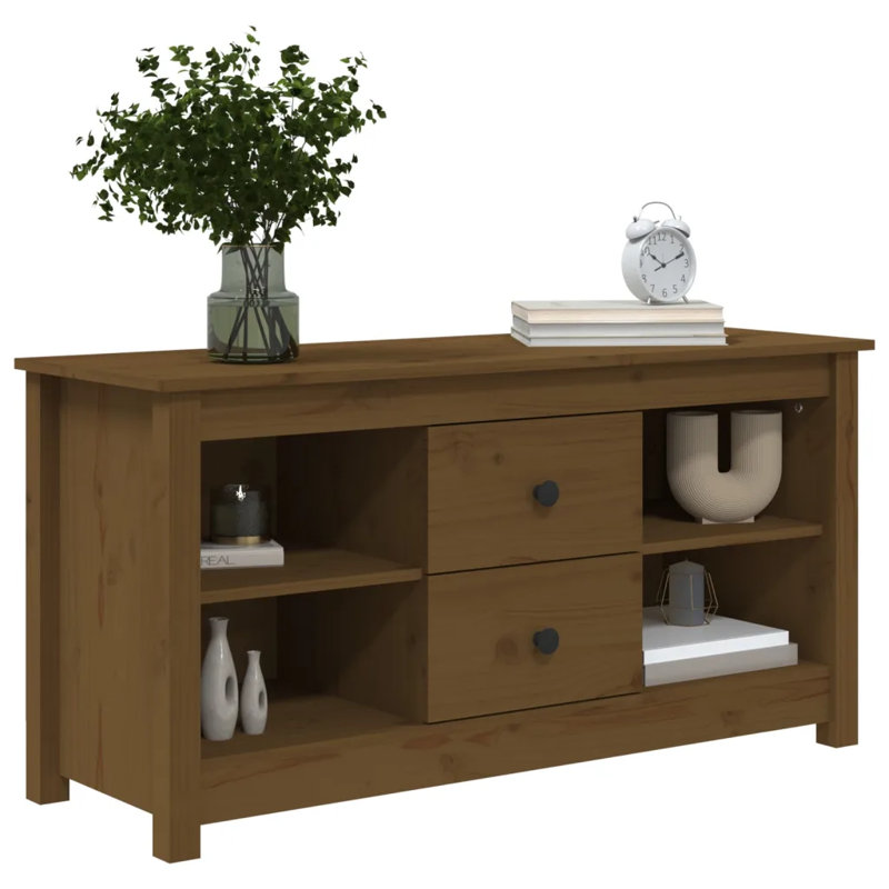 Kowanna TV Stand for TVs up to 40", Honey Brown