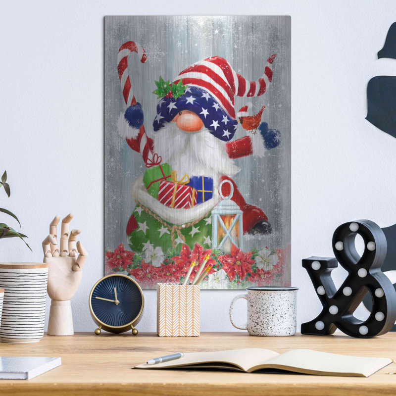 «American Christmas Gnome» par Makiko, H 16 po x l 12 po