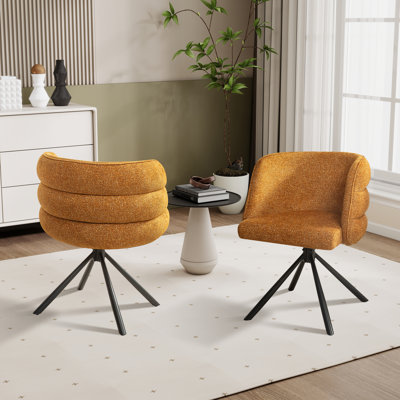 Upholstered 270° Swivel Home Office Task Chair (Set Of 2) by George Oliver