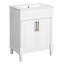 Meuble-lavabo 24 po avec lavabo intégré en céramique, meuble-lavabo à 2 portes et meuble-lavabo simple pour petite et moyenne salle de bain-433980428