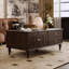 Table basse en bois massif rétro de luxe clair