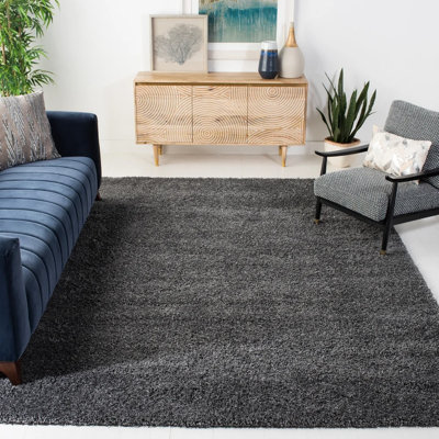 Tapis gris foncé Delane