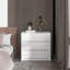 Commode blanche à 3 tiroirs