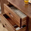 Buffet de rangement rétro et simple en bois massif-1605090904