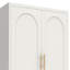 Armoire de rangement 71 po à 2 portes galbées, armoire de rangement en métal avec portes et tablettes réglables, pour chambre à coucher, salon, cuisine (blanc)-1743872288
