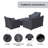 Becca 4 Piece Patio Conversation Sets Group Seating Outdoor Furniture Covers