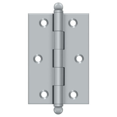 Deltana CH3020U26D 3" x 2" Hinge, w/ Ball Tips in Brushed Chrome Pair