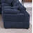 Amiyiah 142 Inch Upholstered L-shaped Soft Cloud Couch Sectional With Ottoman, Dark Blue Polyester-207874780