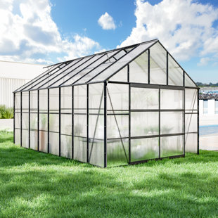 Serre en aluminium et polycarbonate