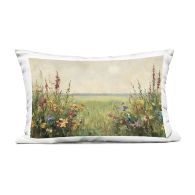 Serene Dream Outdoor Printed Pillow design by Petal Prints Design