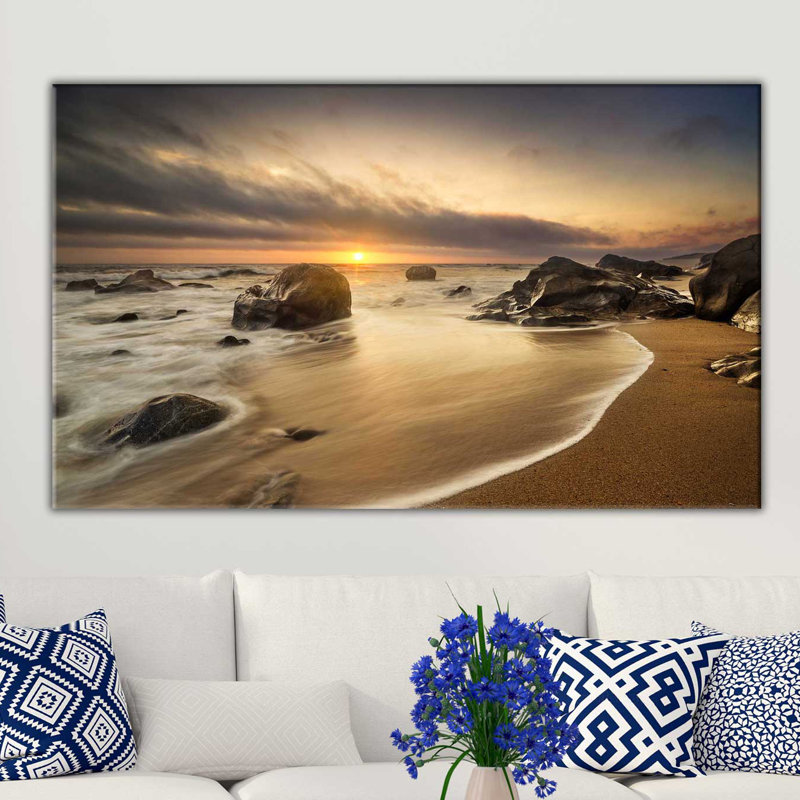 «Surf and Sand», impression sur toile tendue, H 18 po x l 30 po x P 1 po