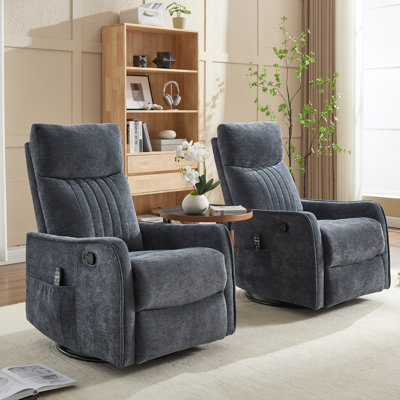 26.37" W Manual Swivel Rocker With Massage Heated