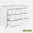  Versilia Farmhouse Dresser with 7 Drawers and Metal Handles-21029835