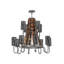Droitwich 12 - Light Chandelier