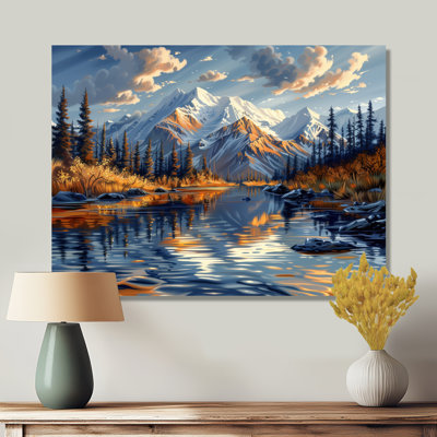 Alaska Denali National Park Autumn River II - Alaska, art mural