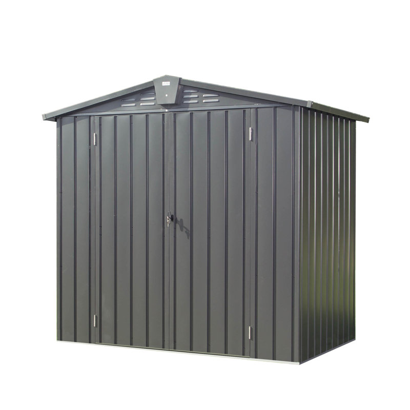 Outdoor Storage Shed,Metal Outside Sheds&Outdoor Storage Galvanized Steel,Tool Shed With Lockable Double Door For Patio,Backyard,Garden,Lawn