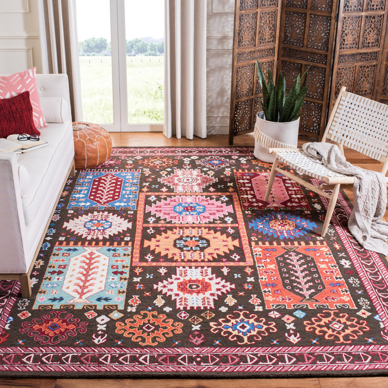 Tapis en laine touffeté à la main Spacek, Rectangle 6 pi x 9 pi