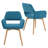 Philodendron 17.7'' H Upholstered Armchair-1896589827