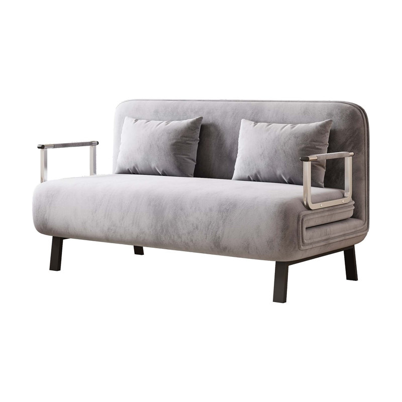 Versatile Convertible Chair Bed with Adjustable Backrest and Pillow for Home and Office