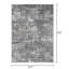 Tapis gris abstrait en polypropylène tissé à la main Abstract-810309025