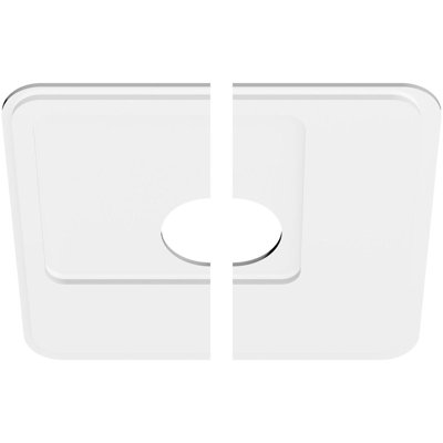 28"OD x 7"ID x 9 3/4"C x 1"P Lucan Architectural Grade PVC Contemporary Ceiling Medallion, Two Piece