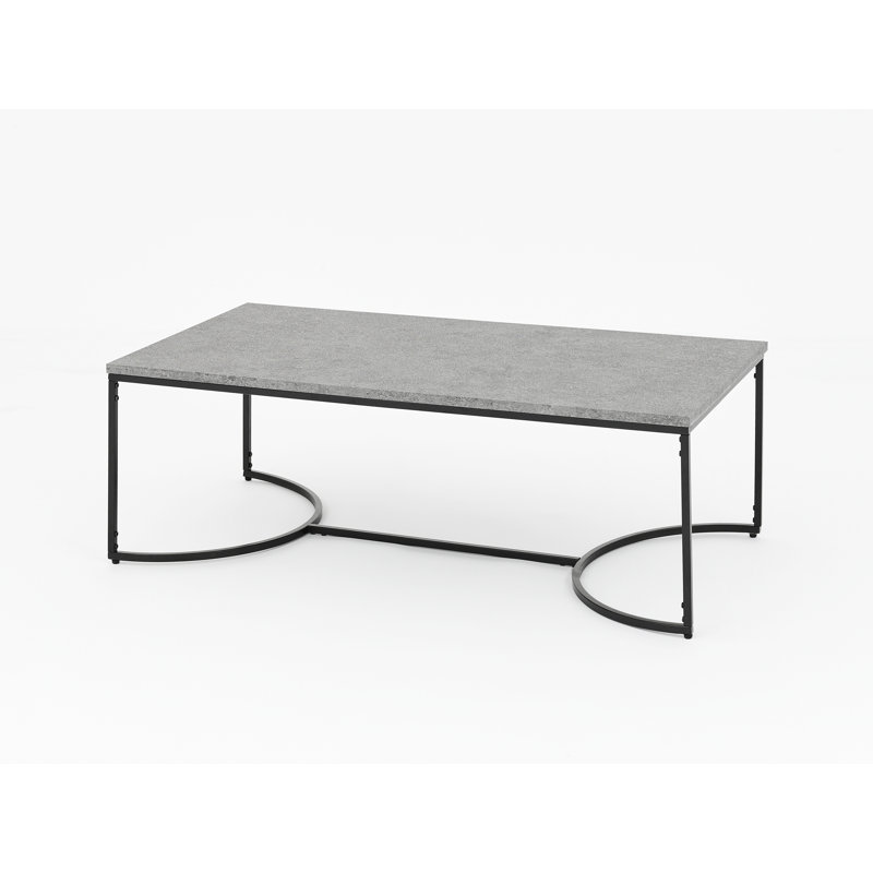 Trestle Coffee Table, Grey