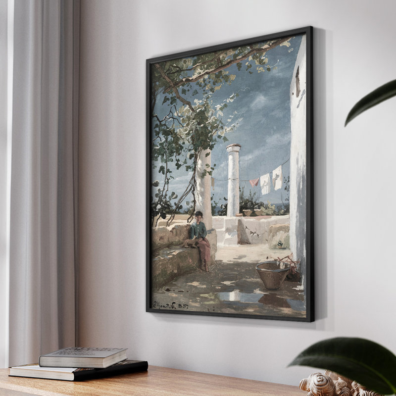 «Vintage Landscape Cxxi» sur, Noir, H 10 po x l 8 po