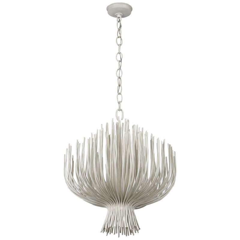 Chapman & Myers Astra 42" Sculpted Chandelier, 27" H x 23.75" W x 23.75" D, Waxed Plaster