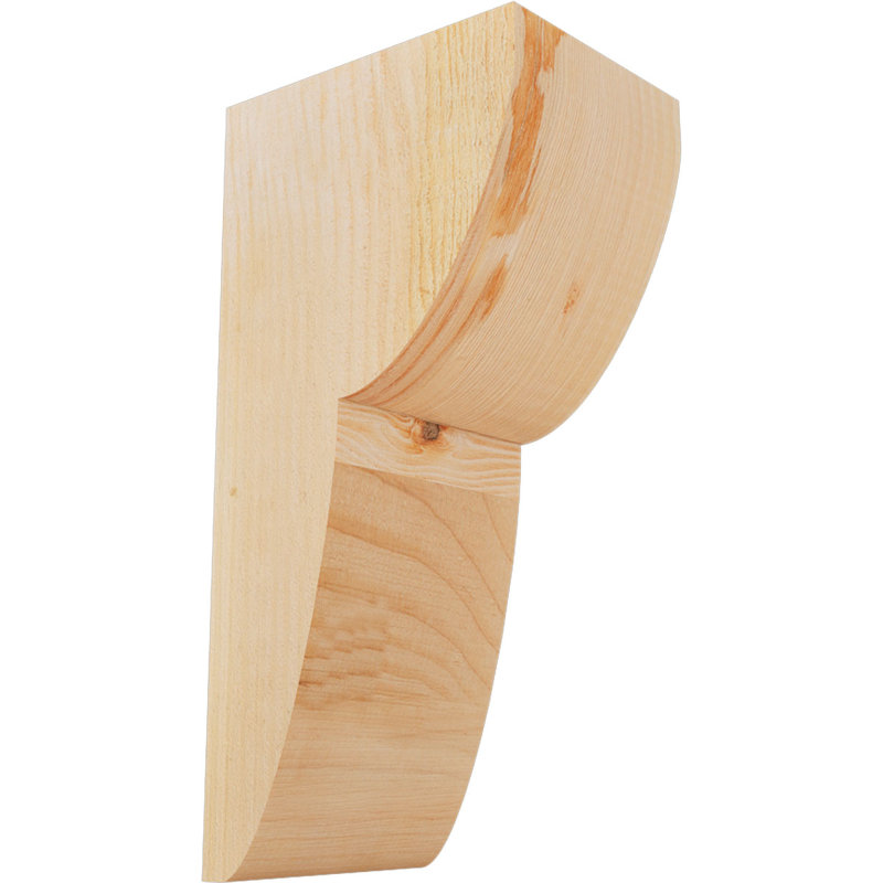 Crestline Corbel, 16" H x 6" W x 8" D, Douglas Fir, Rough Sawn