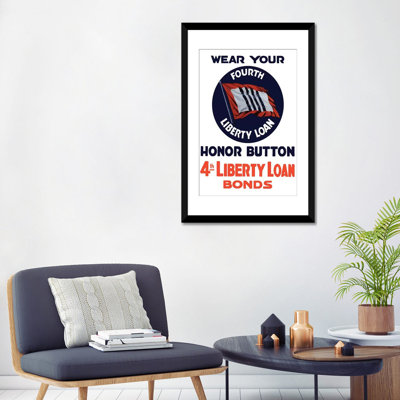 « wwii poster of a 4e liberty loan loan », affiche rétro sur toile