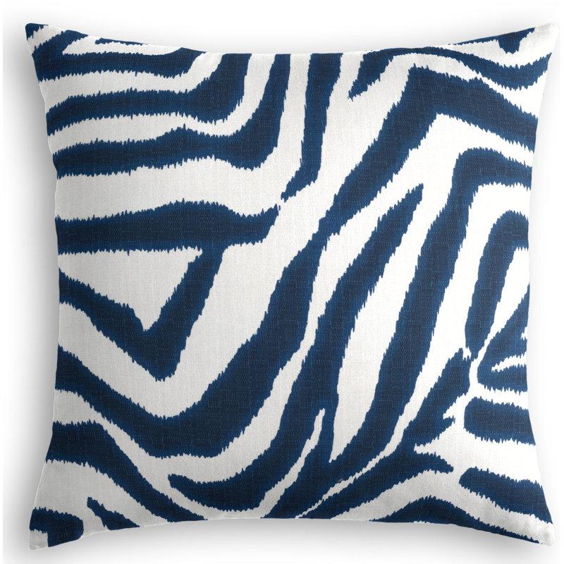 Tropo Square Cotton Pillow Cover & Insert, 24" x 24", Marina