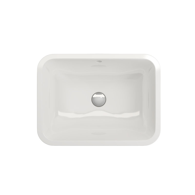 Scala 21.65'' L Bathroom Sink, White