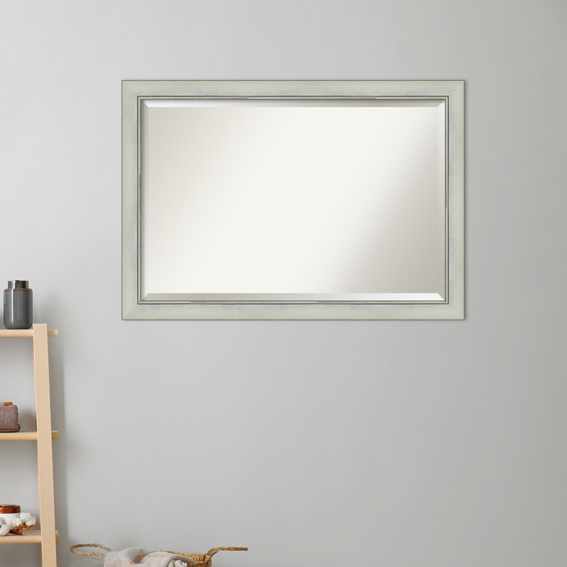 Miroir de salle de bain Kellison, Noir / argent, 28 po x 40 po