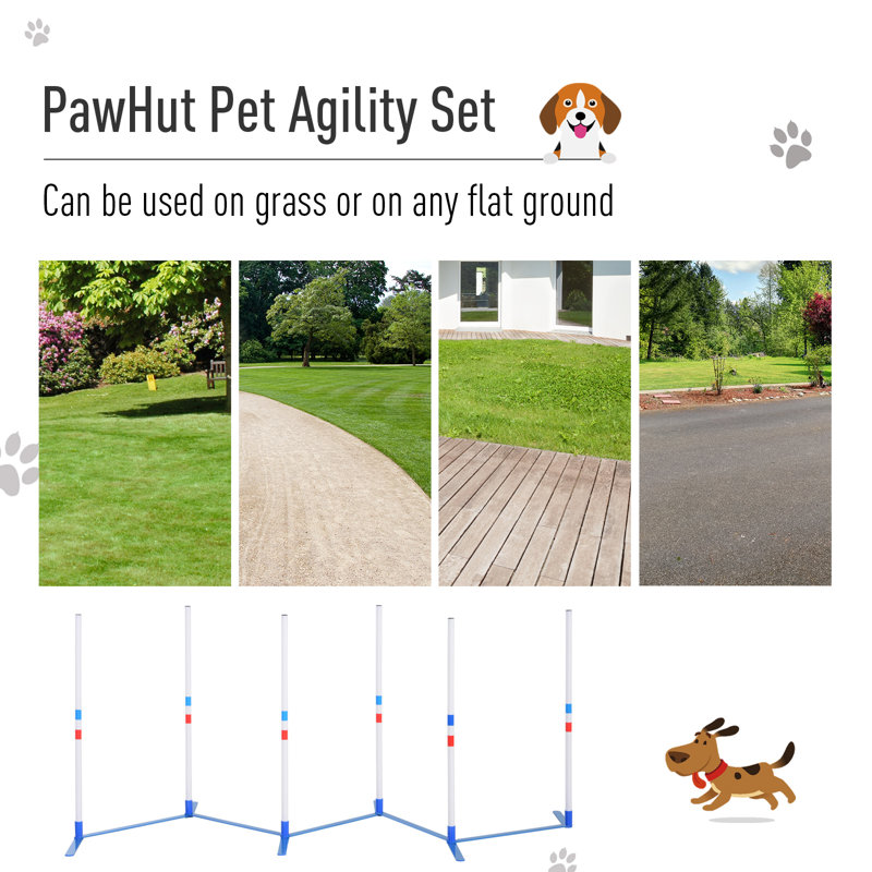 Adjustable Dog Agility Training Obstacle Set