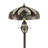 LIAISON Otisfield Tiffany-Style 3-Light Antique Dark Bronze Double Lit Floor Lamp 18" Shade