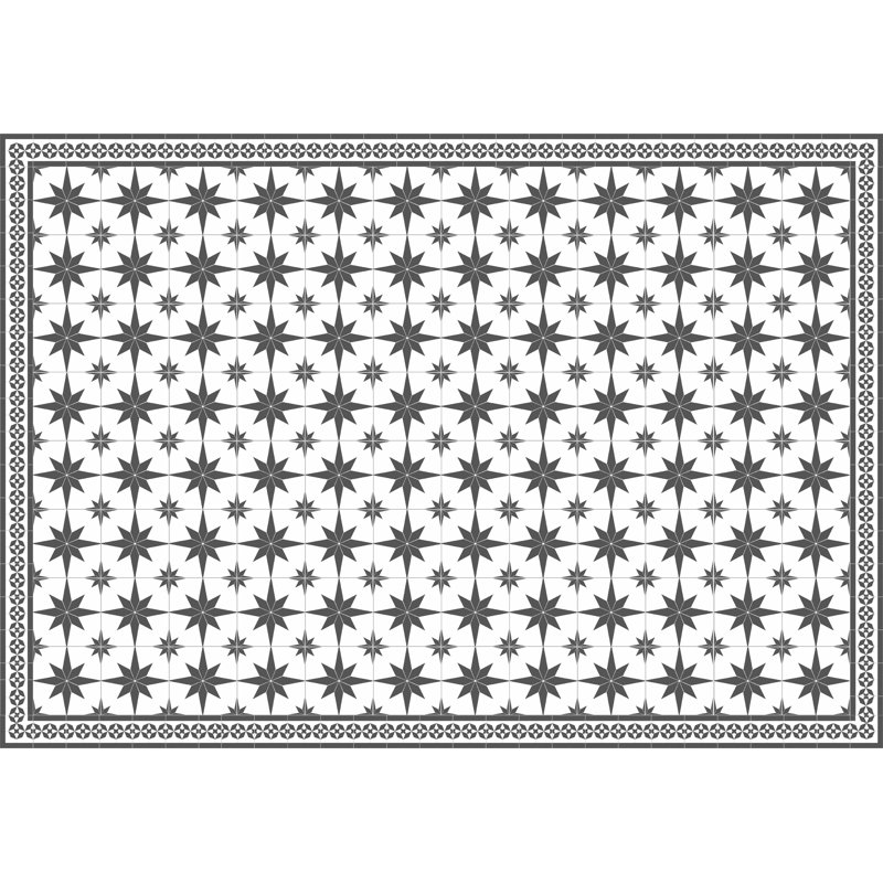 Beloit Geometric Vinyl Machine Printed Indoor / Outdoor Area Rug, Rectangle 160 x 230cm