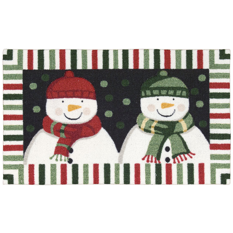 Tapis vert / rouge Bryson, Rectangle 1 pi 8 po x 2 pi 9 po