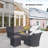 Daliya Wicker Outdoor Conversation Sets Group Seating Patio Furniture Covers