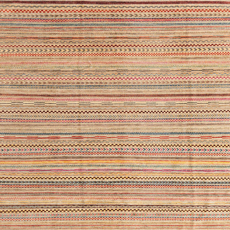 Tapis abstrait moderne 3319ABS3323, Carré 6 pi
