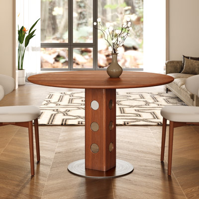 Table basse Mid-Century ronde pour table de salle à manger