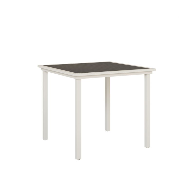 Table de bar carrée 44 po Lumley, Gris côtier